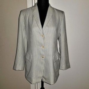 Luciano Barbera Vintage Stripe Cashmere Blazer - EU40